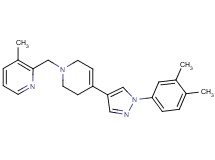 2-{[4-[1-(3,4-dimethylphenyl)-1H-pyrazol-4-yl]-3,6-dihydropyridin-1(2H)-yl]methyl}-3-methylpyridine