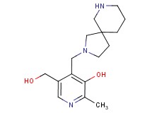 4-(2,7-diazaspiro[4.5]dec-2-ylmethyl)-5-(hydroxymethyl)-2-methyl-3-pyridinol dihydrochloride