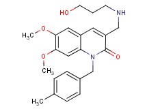 3-{[(3-hydroxypropyl)amino]methyl}-6,7-dimethoxy-1-(4-methylbenzyl)-2(1H)-quinolinone