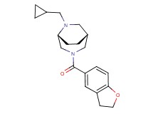(1R*,5R*)-6-(cyclopropylmethyl)-3-(2,3-dihydro-1-benzofuran-5-ylcarbonyl)-3,6-diazabicyclo[3.2.2]nonane