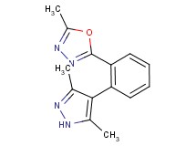 2-[2-(3,5-dimethyl-1H-pyrazol-4-yl)phenyl]-5-methyl-1,3,4-oxadiazole