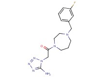 1-{2-[4-(3-fluorobenzyl)-1,4-diazepan-1-yl]-2-oxoethyl}-1H-tetrazol-5-amine