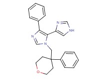 5'-phenyl-3'-[(4-phenyltetrahydro-2H-pyran-4-yl)methyl]-1H,3'H-4,4'-biimidazole