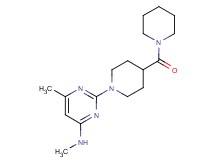 N,6-dimethyl-2-[4-(1-piperidinylcarbonyl)-1-piperidinyl]-4-pyrimidinamine