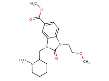 methyl 1-(2-methoxyethyl)-3-[(1-methylpiperidin-2-yl)methyl]-2-oxo-2,3-dihydro-1H-benzimidazole-5-carboxylate