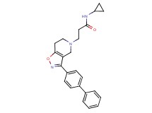3-(3-biphenyl-4-yl-6,7-dihydroisoxazolo[4,5-c]pyridin-5(4H)-yl)-N-cyclopropylpropanamide