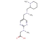 N-methyl-N-[5-({methyl[(1-methylpiperidin-2-yl)methyl]amino}methyl)pyrimidin-2-yl]glycine