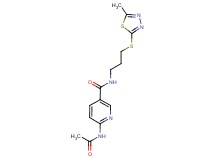 6-(acetylamino)-N-{3-[(5-methyl-1,3,4-thiadiazol-2-yl)thio]propyl}nicotinamide