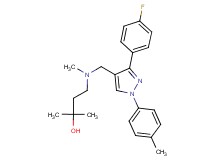 4-[{[3-(4-fluorophenyl)-1-(4-methylphenyl)-1H-pyrazol-4-yl]methyl}(methyl)amino]-2-methyl-2-butanol