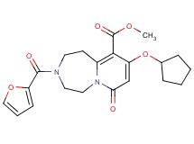 methyl 9-(cyclopentyloxy)-3-(2-furoyl)-7-oxo-1,2,3,4,5,7-hexahydropyrido[1,2-d][1,4]diazepine-10-carboxylate