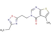 3-[2-(3-ethyl-1,2,4-oxadiazol-5-yl)ethyl]-5-methylthieno[2,3-d]pyrimidin-4(3H)-one