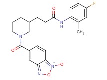 N-(4-fluoro-2-methylphenyl)-3-{1-[(1-oxido-2,1,3-benzoxadiazol-5-yl)carbonyl]-3-piperidinyl}propanamide