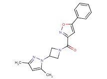 3-{[3-(3,5-dimethyl-1H-pyrazol-1-yl)-1-azetidinyl]carbonyl}-5-phenylisoxazole