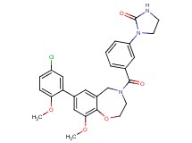 1-(3-{[7-(5-chloro-2-methoxyphenyl)-9-methoxy-2,3-dihydro-1,4-benzoxazepin-4(5H)-yl]carbonyl}phenyl)-2-imidazolidinone