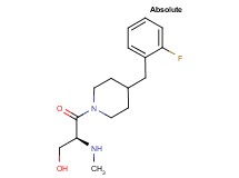 (2S)-3-[4-(2-fluorobenzyl)-1-piperidinyl]-2-(methylamino)-3-oxo-1-propanol hydrochloride