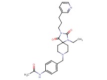 N-[4-({1-ethyl-2,4-dioxo-3-[3-(3-pyridinyl)propyl]-1,3,8-triazaspiro[4.5]dec-8-yl}methyl)phenyl]acetamide