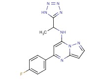 5-(4-fluorophenyl)-N-[1-(1H-tetrazol-5-yl)ethyl]pyrazolo[1,5-a]pyrimidin-7-amine