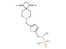 N-[(5-{[(1R*,3S*)-1,3-dihydroxy-7-azaspiro[3.5]non-7-yl]methyl}-2-furyl)methyl]-N-methylmethanesulfonamide