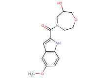 4-[(5-methoxy-1H-indol-2-yl)carbonyl]-1,4-oxazepan-6-ol