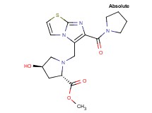 methyl (4R)-4-hydroxy-1-{[6-(pyrrolidin-1-ylcarbonyl)imidazo[2,1-b][1,3]thiazol-5-yl]methyl}-L-prolinate