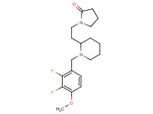 1-{2-[1-(2,3-difluoro-4-methoxybenzyl)-2-piperidinyl]ethyl}-2-pyrrolidinone