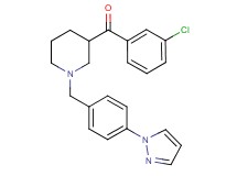 (3-chlorophenyl){1-[4-(1H-pyrazol-1-yl)benzyl]-3-piperidinyl}methanone