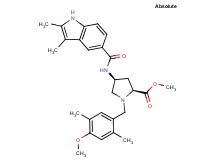 methyl (4S)-4-{[(2,3-dimethyl-1H-indol-5-yl)carbonyl]amino}-1-(4-methoxy-2,5-dimethylbenzyl)-L-prolinate