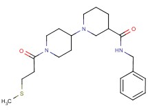 N-benzyl-1'-[3-(methylthio)propanoyl]-1,4'-bipiperidine-3-carboxamide