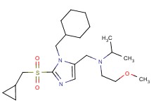 ({1-(cyclohexylmethyl)-2-[(cyclopropylmethyl)sulfonyl]-1H-imidazol-5-yl}methyl)isopropyl(2-methoxyethyl)amine