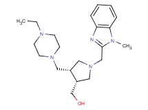 {(3R*,4R*)-4-[(4-ethylpiperazin-1-yl)methyl]-1-[(1-methyl-1H-benzimidazol-2-yl)methyl]pyrrolidin-3-yl}methanol