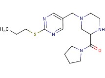 2-(propylthio)-5-{[3-(1-pyrrolidinylcarbonyl)-1-piperazinyl]methyl}pyrimidine