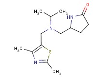 5-{[[(2,4-dimethyl-1,3-thiazol-5-yl)methyl](isopropyl)amino]methyl}pyrrolidin-2-one