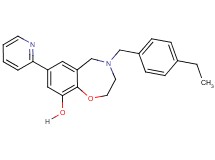 4-(4-ethylbenzyl)-7-(2-pyridinyl)-2,3,4,5-tetrahydro-1,4-benzoxazepin-9-ol