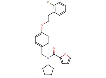 N-cyclopentyl-N-{4-[2-(2-fluorophenyl)ethoxy]benzyl}-2-furamide
