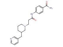 4-({3-[3-(pyridin-3-ylmethyl)piperidin-1-yl]propanoyl}amino)benzamide
