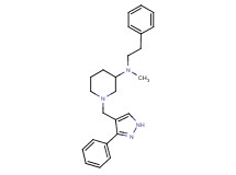 N-methyl-N-(2-phenylethyl)-1-[(3-phenyl-1H-pyrazol-4-yl)methyl]-3-piperidinamine