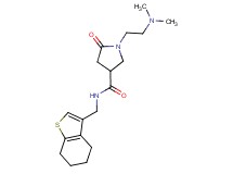 1-[2-(dimethylamino)ethyl]-5-oxo-N-(4,5,6,7-tetrahydro-1-benzothien-3-ylmethyl)-3-pyrrolidinecarboxamide