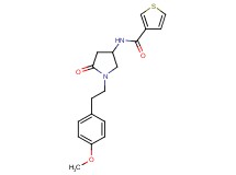 N-{1-[2-(4-methoxyphenyl)ethyl]-5-oxo-3-pyrrolidinyl}-3-thiophenecarboxamide