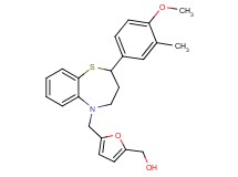 (5-{[2-(4-methoxy-3-methylphenyl)-3,4-dihydro-1,5-benzothiazepin-5(2H)-yl]methyl}-2-furyl)methanol
