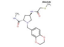 (4R)-1-(2,3-dihydro-1,4-benzodioxin-6-ylmethyl)-N-methyl-4-{[(methylthio)acetyl]amino}-L-prolinamide