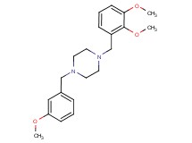 1-(2,3-dimethoxybenzyl)-4-(3-methoxybenzyl)piperazine trifluoroacetate