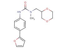 N-(1,4-dioxan-2-ylmethyl)-N'-[4-(2-furyl)phenyl]-N-methylurea