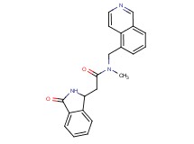 N-(5-isoquinolinylmethyl)-N-methyl-2-(3-oxo-2,3-dihydro-1H-isoindol-1-yl)acetamide