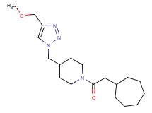 1-(cycloheptylacetyl)-4-{[4-(methoxymethyl)-1H-1,2,3-triazol-1-yl]methyl}piperidine