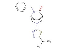 (1S*,5R*)-6-benzyl-3-(5-isopropyl-1,3,4-thiadiazol-2-yl)-3,6-diazabicyclo[3.2.2]nonan-7-one