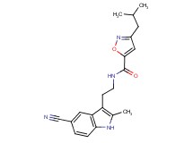 N-[2-(5-cyano-2-methyl-1H-indol-3-yl)ethyl]-3-isobutyl-5-isoxazolecarboxamide