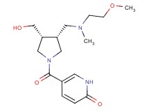 5-[((3R*,4R*)-3-(hydroxymethyl)-4-{[(2-methoxyethyl)(methyl)amino]methyl}-1-pyrrolidinyl)carbonyl]-2(1H)-pyridinone