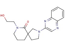 7-(2-hydroxyethyl)-2-quinoxalin-2-yl-2,7-diazaspiro[4.5]decan-6-one