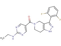 5-{[3-(2,6-difluorophenyl)-1,4,6,7-tetrahydro-5H-pyrazolo[4,3-c]pyridin-5-yl]carbonyl}-N-ethylpyrimidin-2-amine