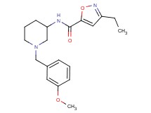3-ethyl-N-[1-(3-methoxybenzyl)-3-piperidinyl]-5-isoxazolecarboxamide